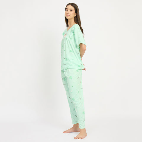 Women’s Printed Night Suit Set