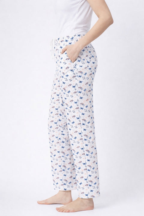 Camey Women's Printed Pyjama Pants, Floral Pattern, Sleepwear