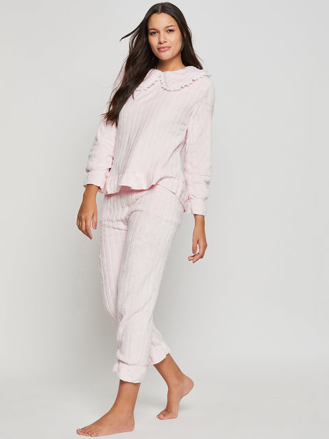 Women Printed Winter Full Sleeve Top and Pajama Pants
