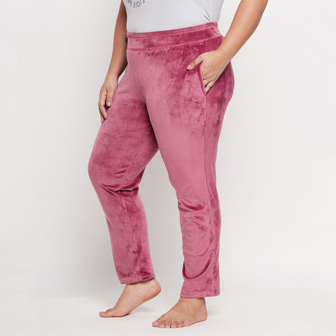 Women's Winter Soft & Warm Velvet Lower/Track Pant/Pyjama with 2 side pockets