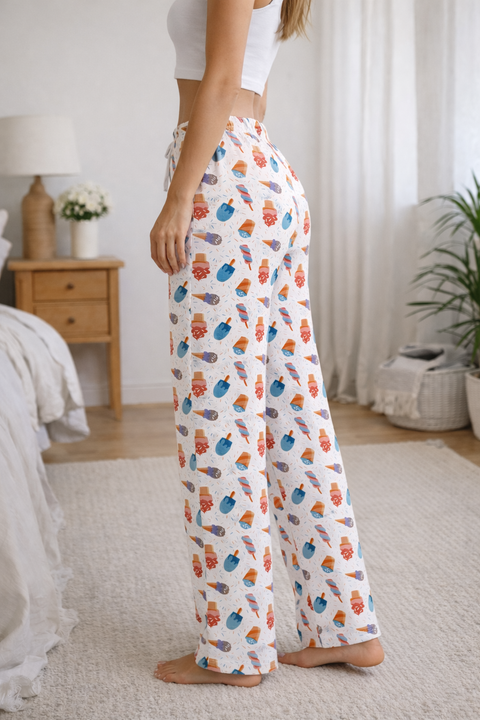 Camey Women's Printed Pyjama Pants, Floral Pattern, Sleepwear