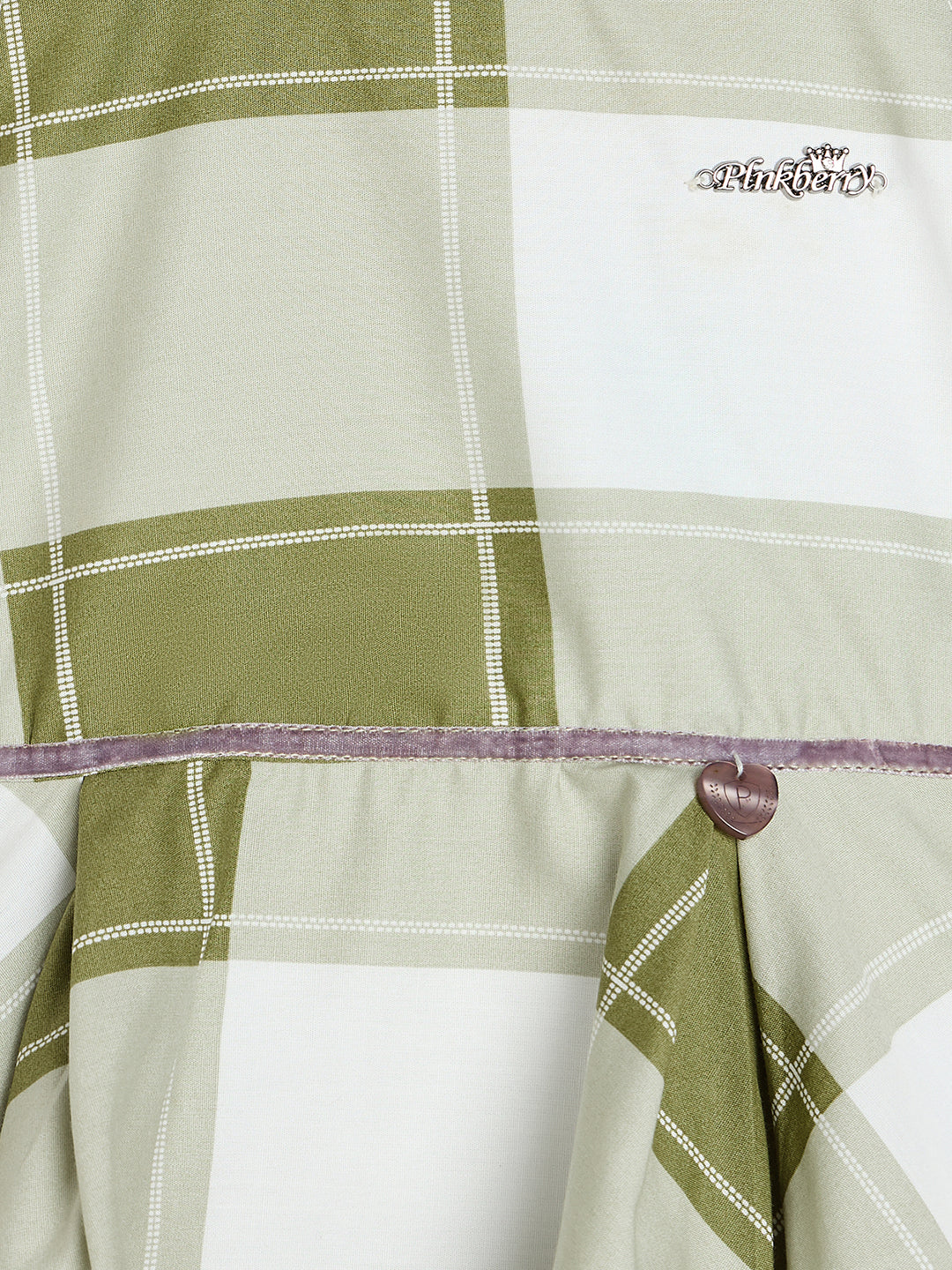 Girls Plaid Sleeveless Dress, Navy Blue ,Orange,Pink & Green Check Pattern, Flared Style