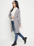 Women Full Sleeve Woolen Shrug/Cardigan with 2 front pockets