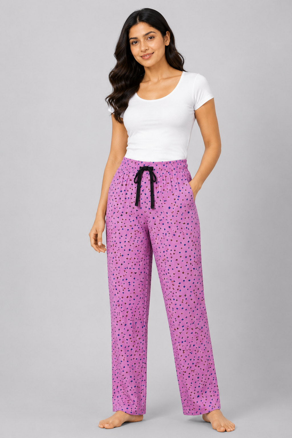 Women 100% Cotton Pyjama | Soft Breathable Lounge Pants | Comfortable Sleepwear Pajama for Women