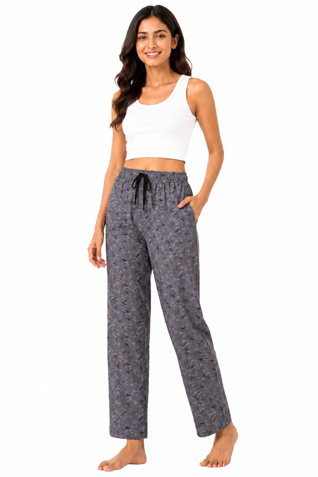 Women 100% Cotton Pyjama | Soft Breathable Lounge Pants | Comfortable Sleepwear Pajama for Women