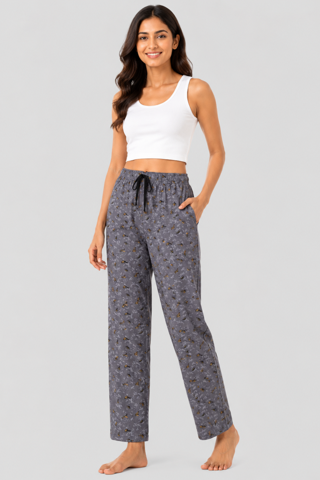 Women 100% Cotton Pyjama | Soft Breathable Lounge Pants | Comfortable Sleepwear Pajama for Women