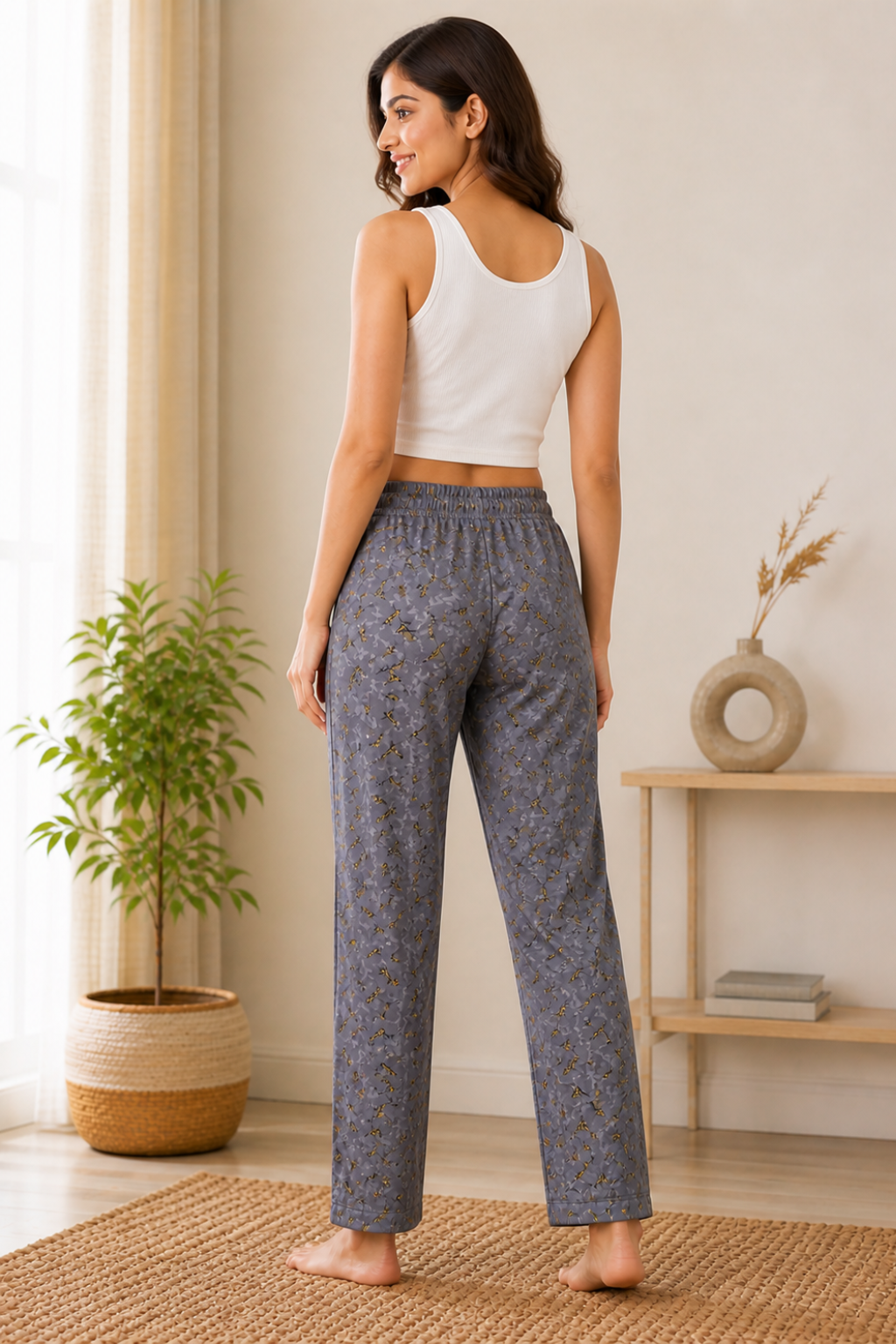 Women 100% Cotton Pyjama | Soft Breathable Lounge Pants | Comfortable Sleepwear Pajama for Women