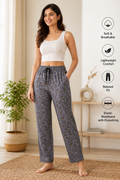 Women 100% Cotton Pyjama | Soft Breathable Lounge Pants | Comfortable Sleepwear Pajama for Women