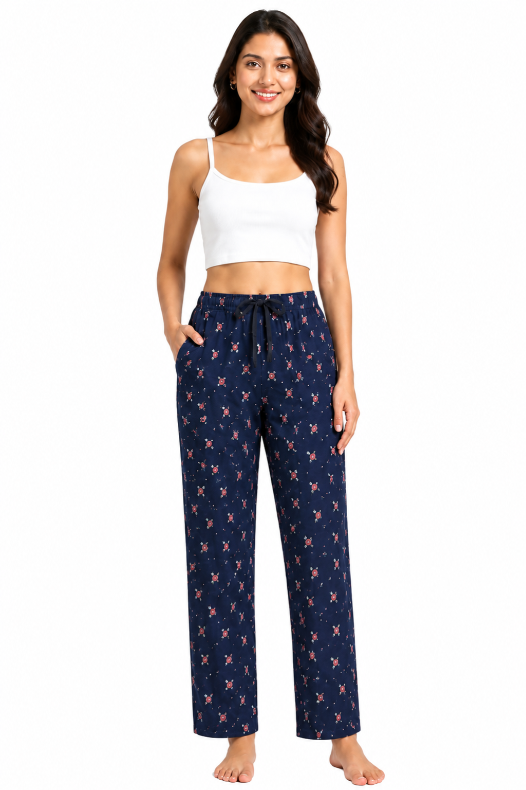 Women 100% Cotton Pyjama | Soft Breathable Lounge Pants | Comfortable Sleepwear Pajama for Women