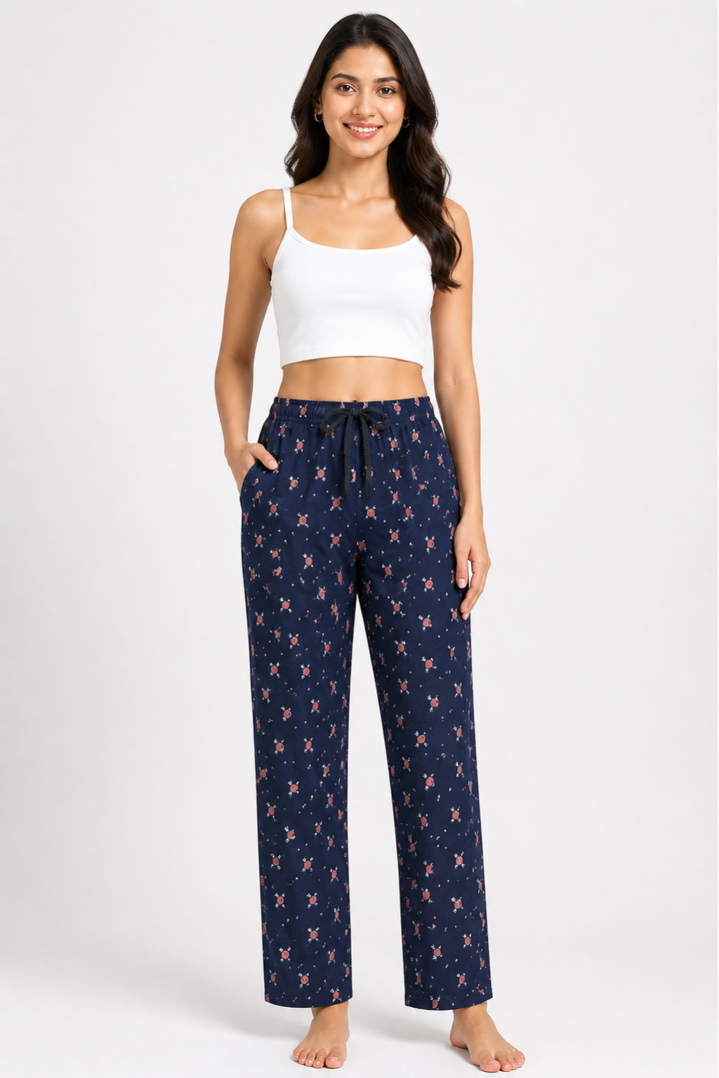Women 100% Cotton Pyjama | Soft Breathable Lounge Pants | Comfortable Sleepwear Pajama for Women
