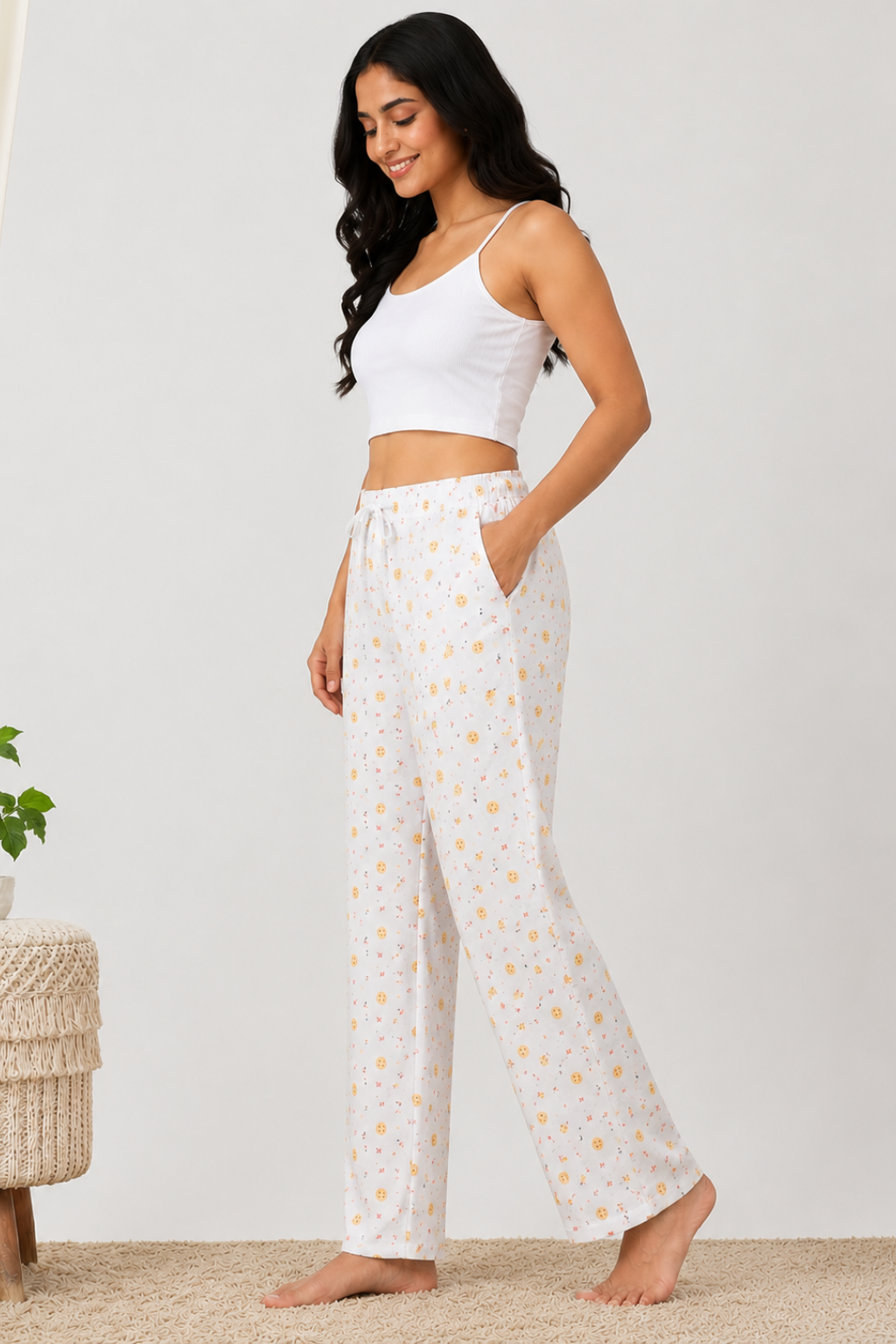Women 100% Cotton Pyjama | Soft Breathable Lounge Pants | Comfortable Sleepwear Pajama for Women