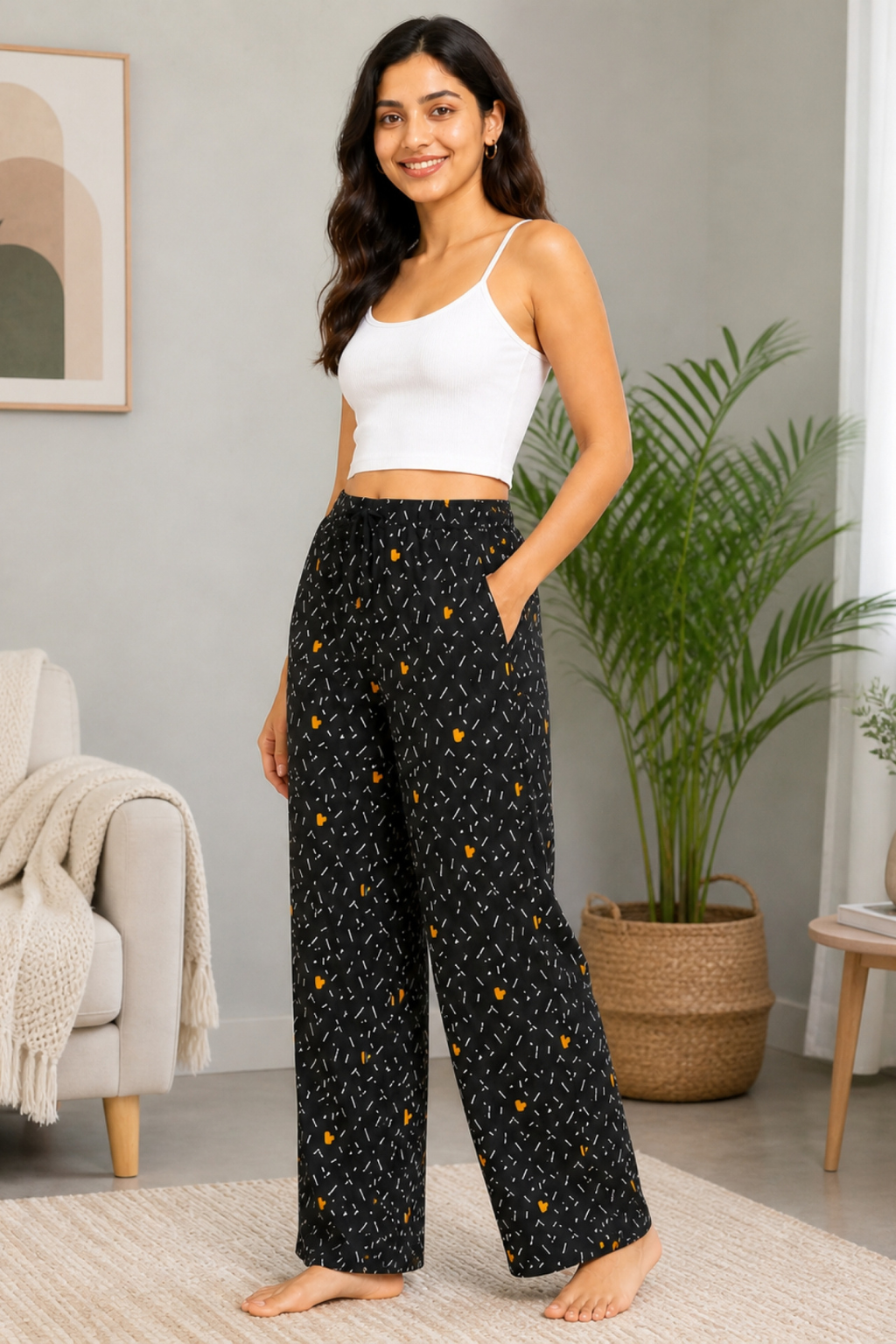 Women 100% Cotton Pyjama | Soft Breathable Lounge Pants | Comfortable Sleepwear Pajama for Women