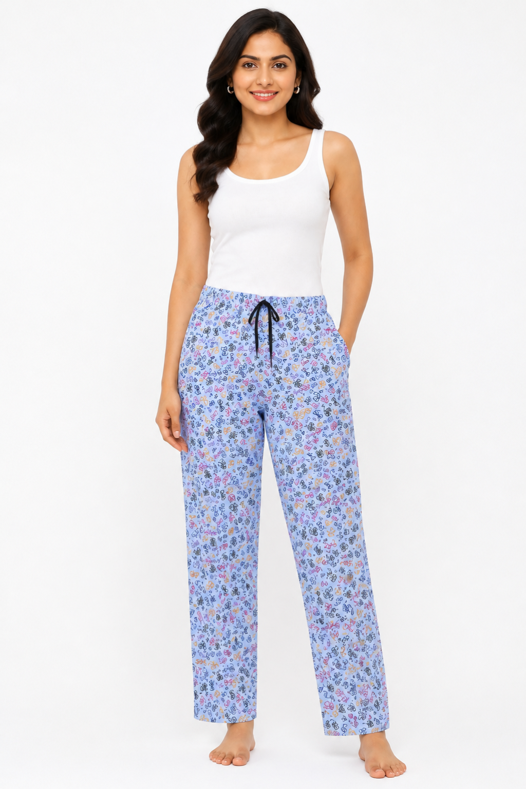 Women 100% Cotton Pyjama | Soft Breathable Lounge Pants | Comfortable Sleepwear Pajama for Women