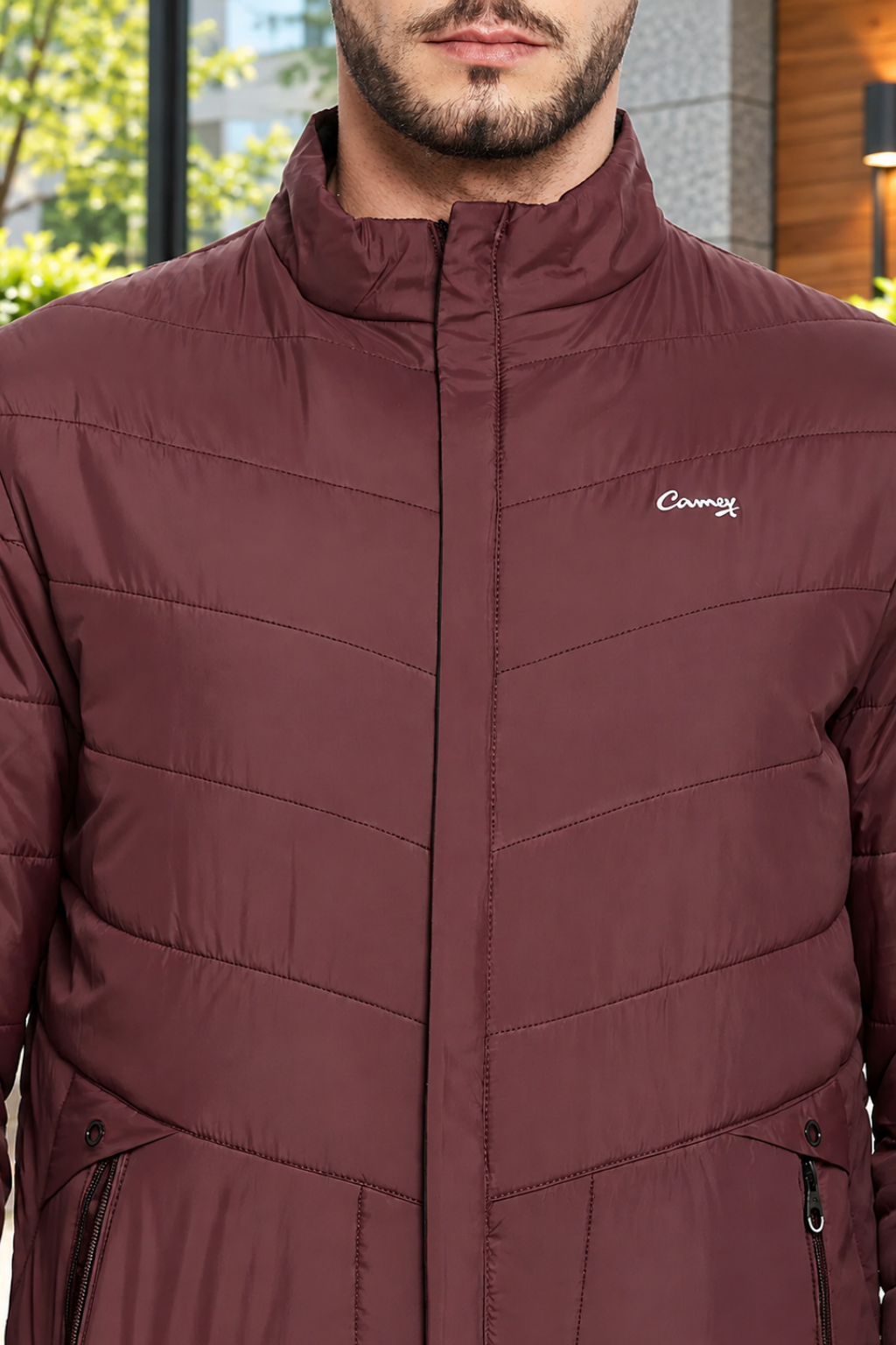 Men's Regular Fit Bomber Jacket For Winter Wear