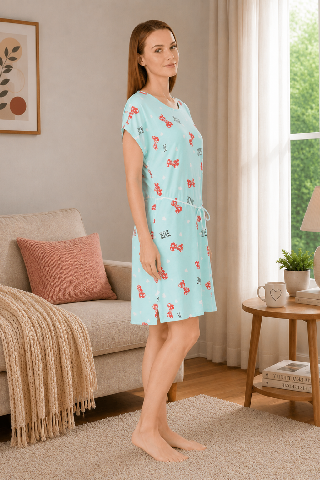Ladies Printed Nighty