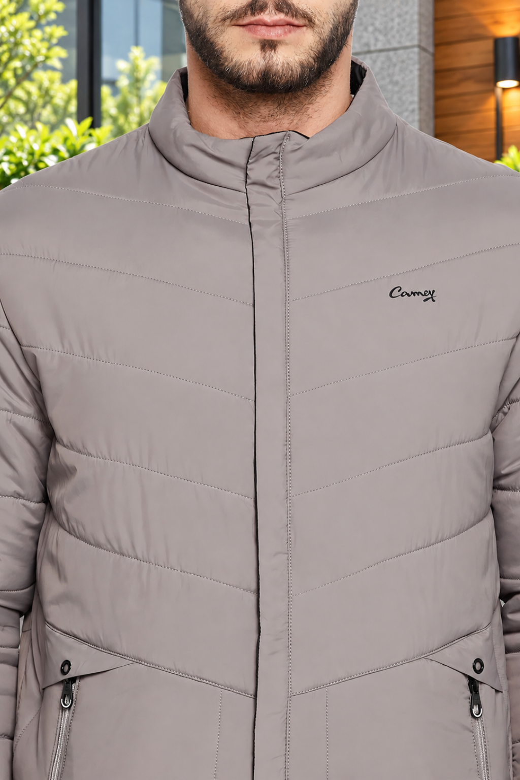 Men's Regular Fit Bomber Jacket For Winter Wear