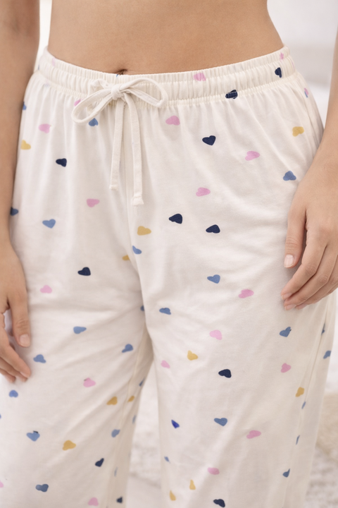 Camey Women's Printed Pyjama Pants, Floral Pattern, Sleepwear