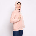 Women’s Embossed Fabric Auli Laser Cut Pattern Hoodie Sweatshirt – Full Sleeve, Zipper Front