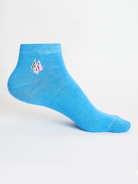 Shop Camey Ladies Socks Online – Soft & Skin-Friendly | Women's Snicker Socks, Pack of 5, Multicolours