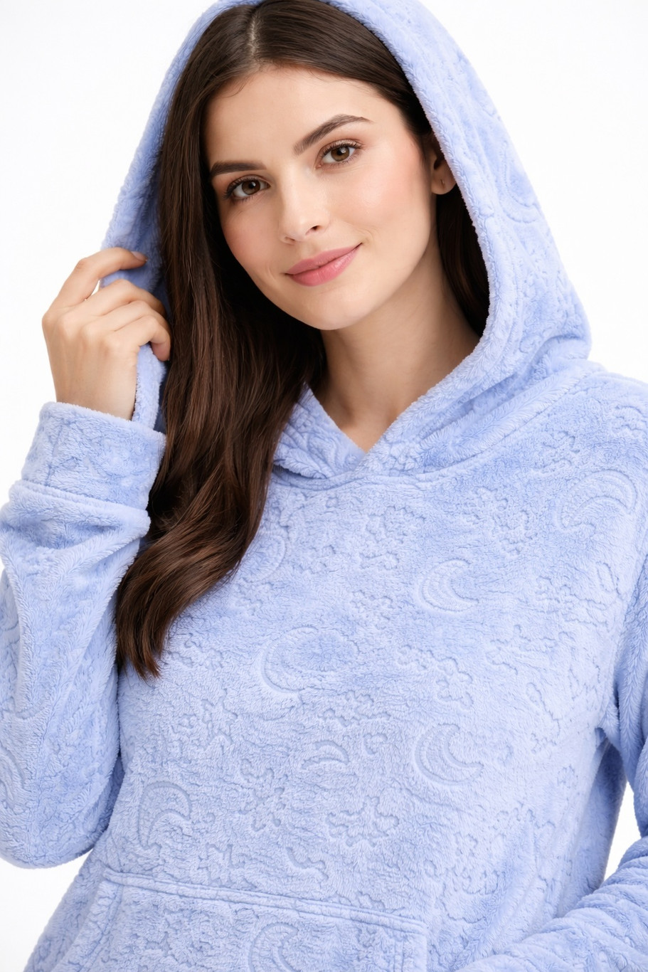 Camey Comfortable Women Winter Night Suit Set with Pocket