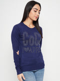 Women Woolen winter full sleeve coco stone print Round Neck top/Sweater