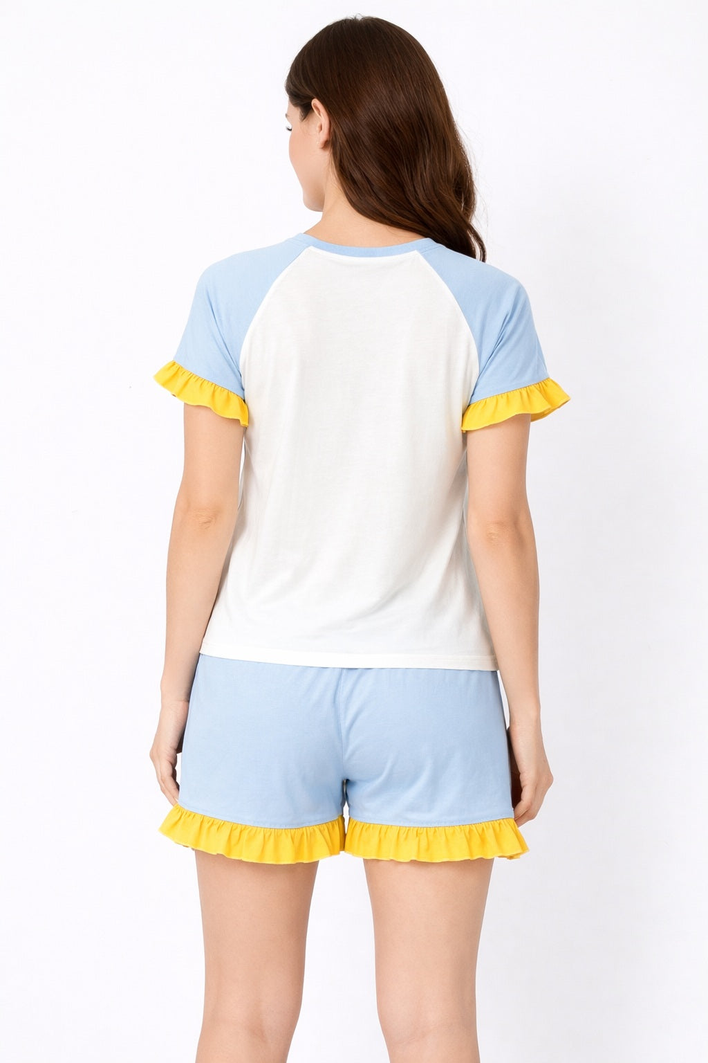 Women’s Shorts Nightwear Set | Printed T-Shirt & Shorts