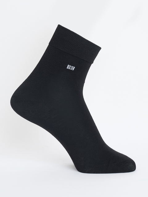 Ankle Length Cotton Socks, Pack of 3, Asst Colors