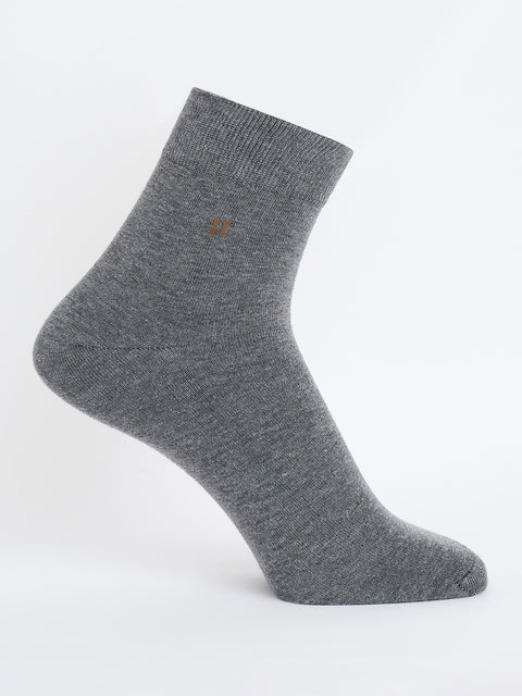 Ankle Length Cotton Socks, Pack of 3, Asst Colors