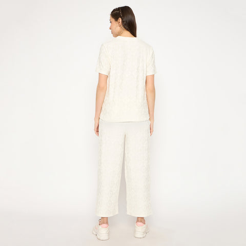 White Night Suit Set for Women