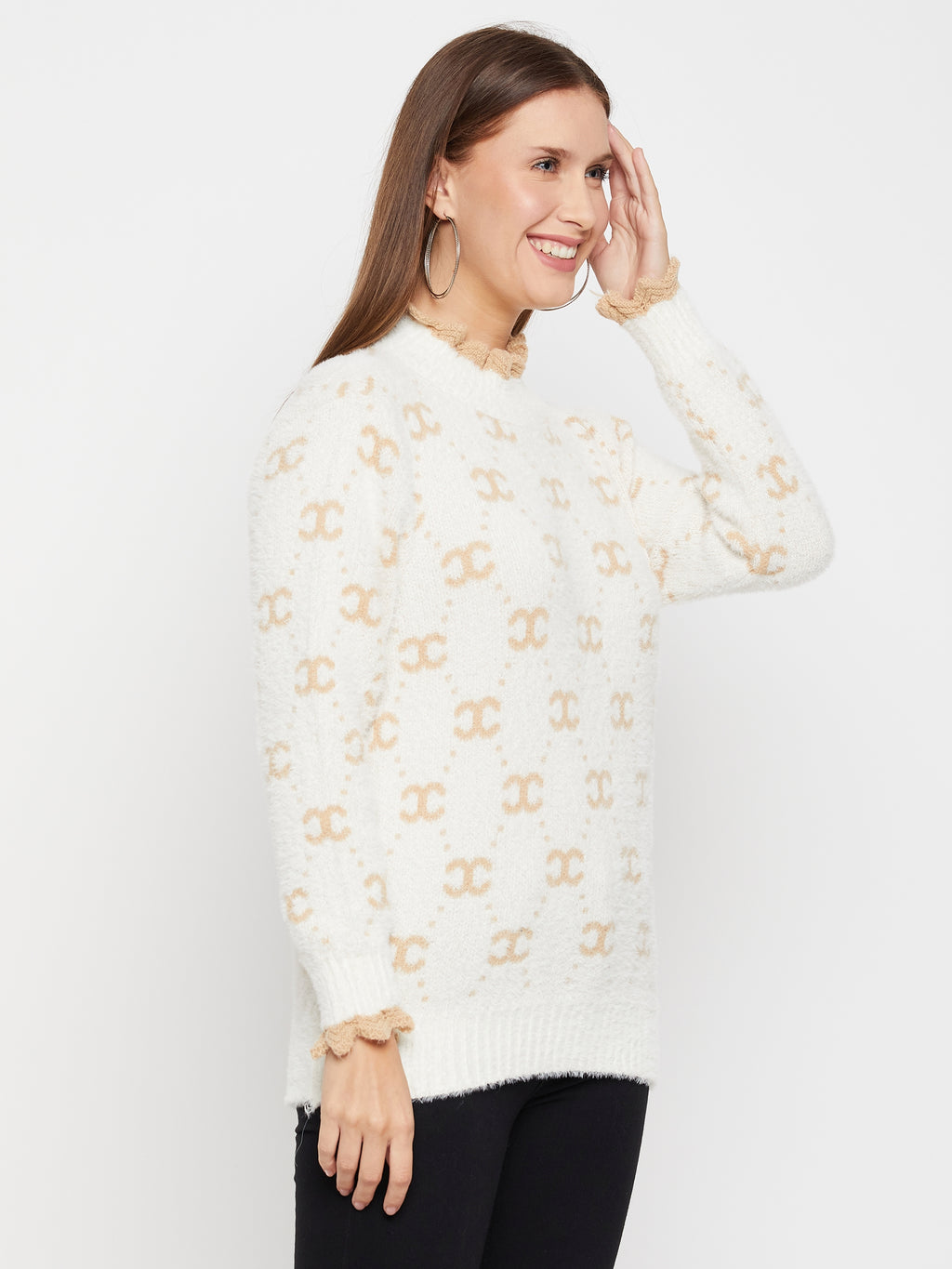 Women Woolen winter full sleeve high Neck top|Sweater