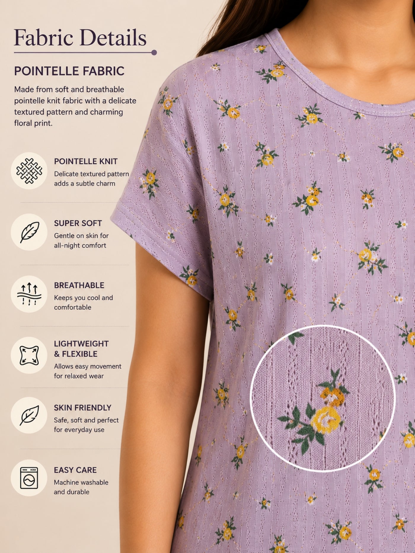 Women Night Suit Set | Soft & Breathable Sleepwear for Women | Half Sleeve Top with Full Length Pyjama