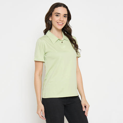 Camey Women’s Tees – Stylish & Affordable Cotton T-Shirts | Women Classic Short Sleeve Polo T-Shirt, Collared Neck