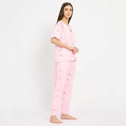 Women’s Printed Night Suit Set