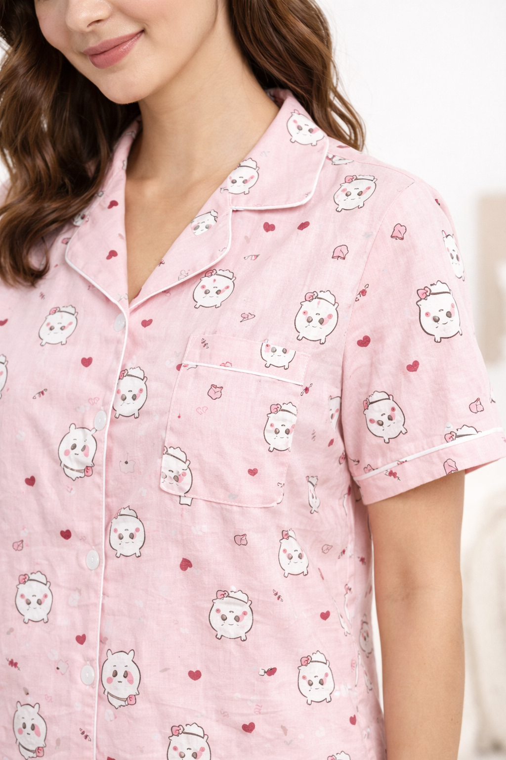 Camey Women’s Shorts Nightwear Set | Printed T-Shirt & Shorts | Soft Summer Sleepwear for Ladies & Girls