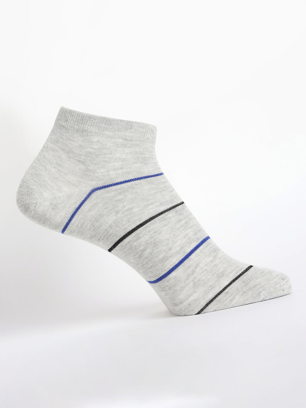 Camey Men’s Formal Socks – Ideal for Office & Events | Men's Sneakers Cotton Blend, Pack of 5, Multicolour (Black, Grey, Navy Blue)