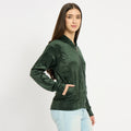 Women’s Floral Textured Zip-Up Hooded Sweatshirt