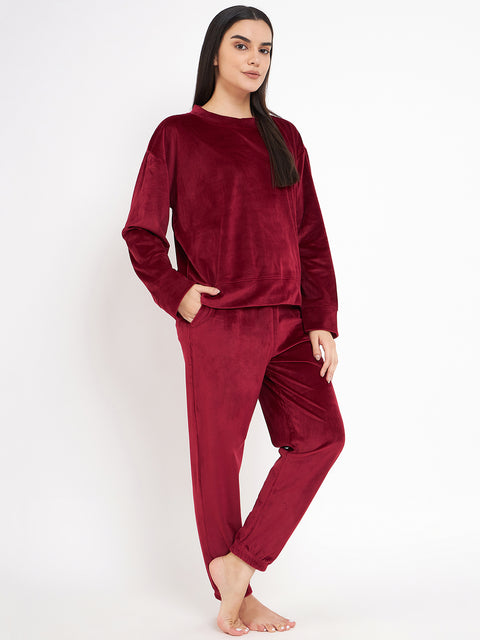 Women's Winter Full Sleeve Top and Jogger With 2 side pockets