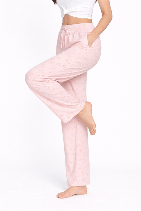 Camey Women's Printed Pyjama Pants, Floral Pattern, Sleepwear