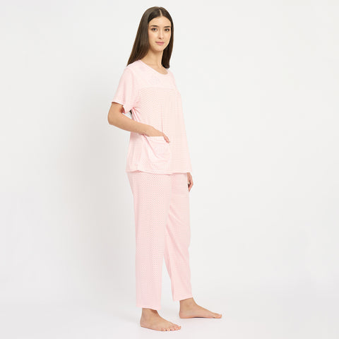 Women’s Polka Dot Night Suit Set