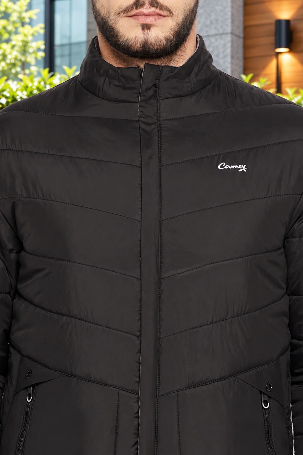 Men's Regular Fit Bomber Jacket For Winter Wear