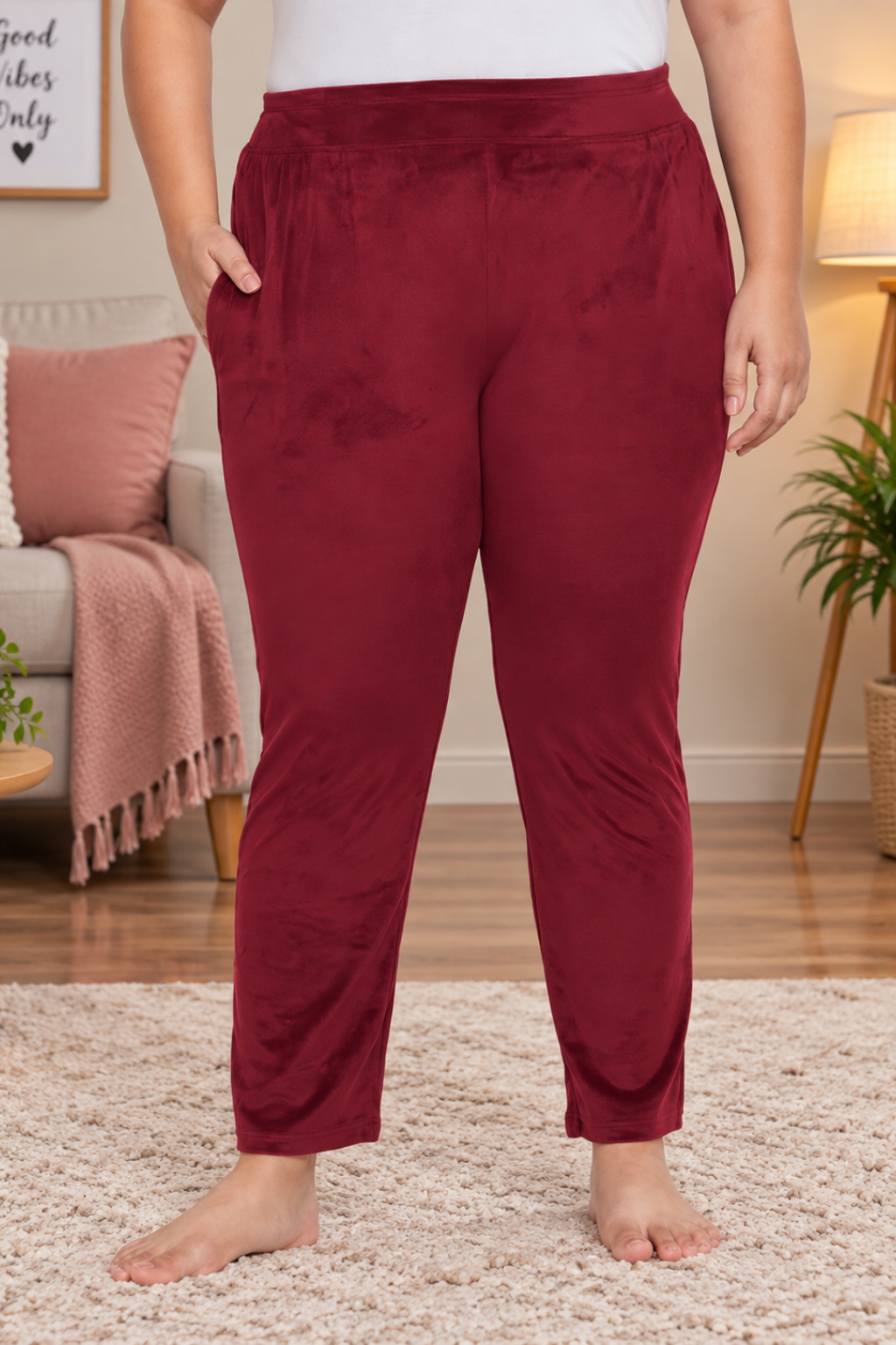 Women's Winter Soft & Warm Velvet Lower/Track Pant/Pyjama with 2 side pockets
