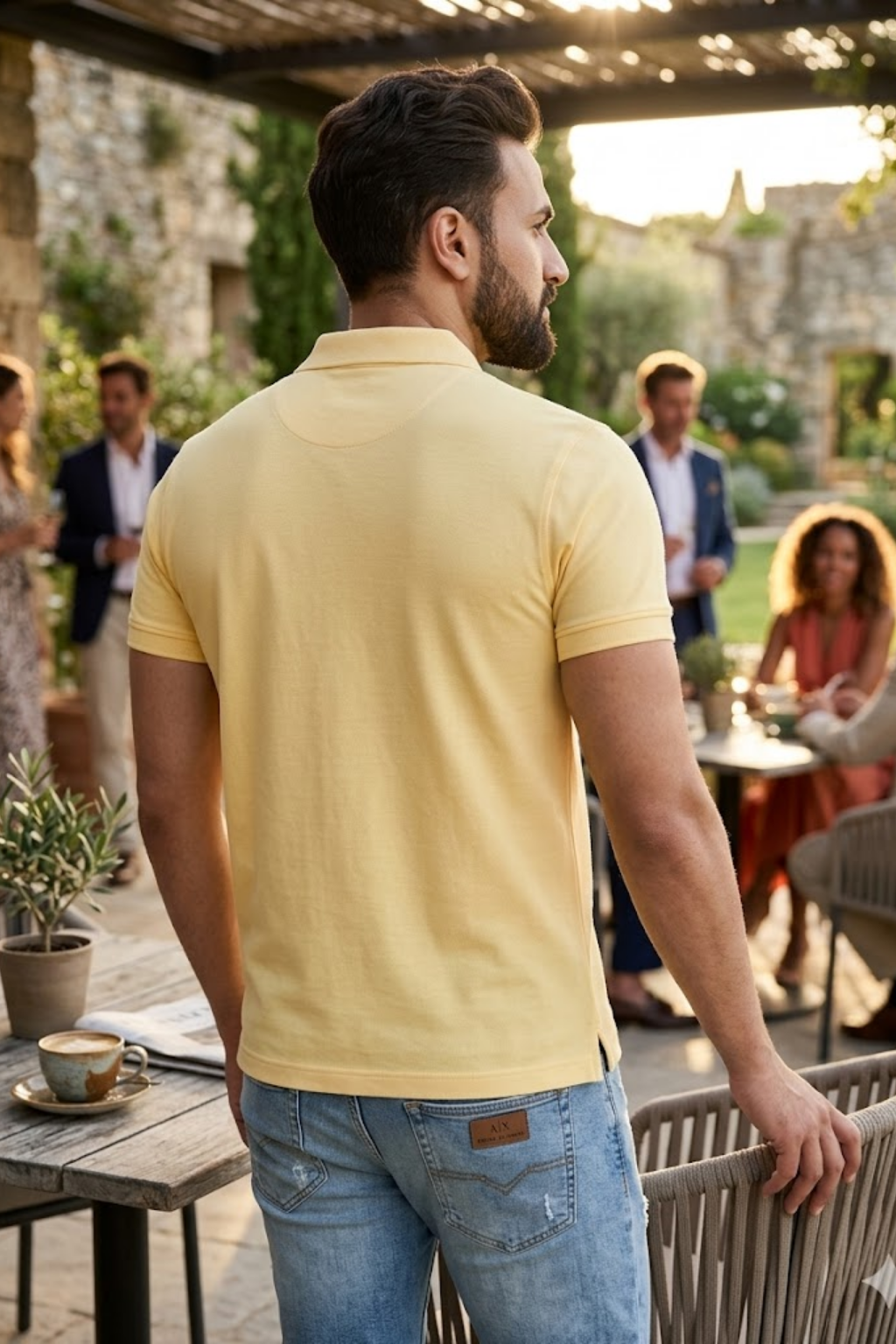 Men's Short Sleeve T-Shirts by Camey – Simple & Soft | Men's Cotton Matte Polo Collar T-Shirt
