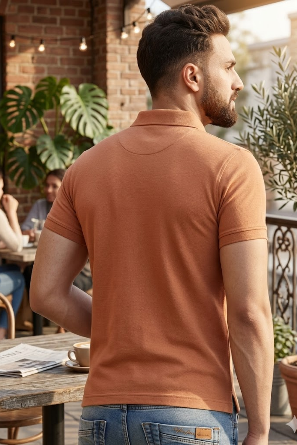 Camey Casual T-Shirts for Men – Intelligent Fit for Any Day |Men's Cotton Matte Polo Collar T-Shirt