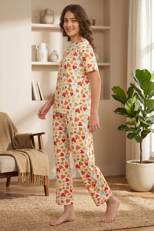 Camey Ladies Night Suit – Soft & Stylish Sleepwear for Women | Women's Printed Pyjama Set