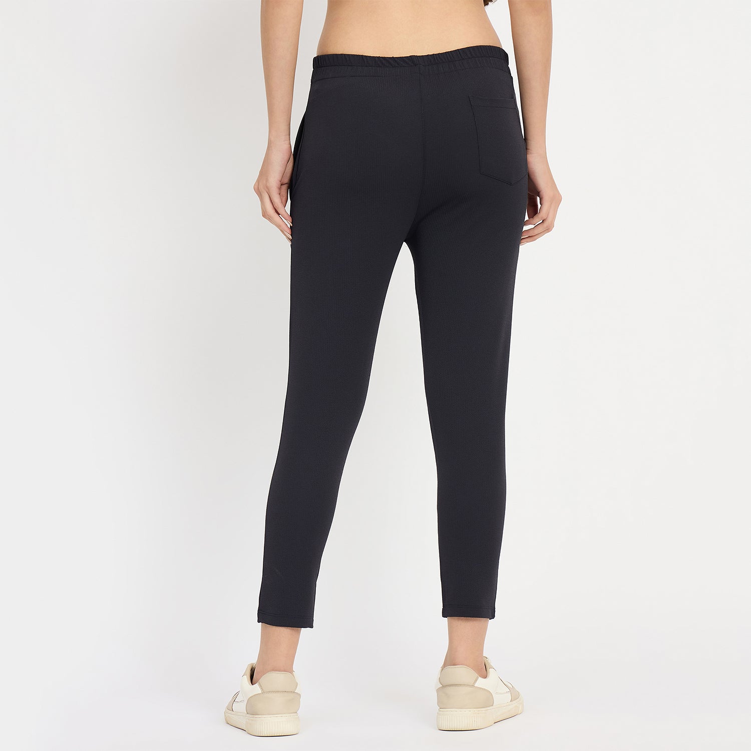 Women Narrow Pant, Navy Blue