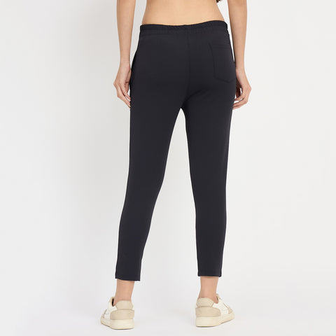 Women Narrow Pant, Navy Blue