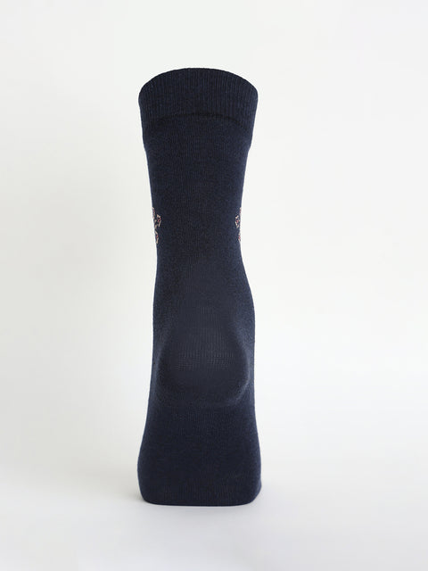 Mens Cotton Blend Calf (Full Length) Socks Pack of 3