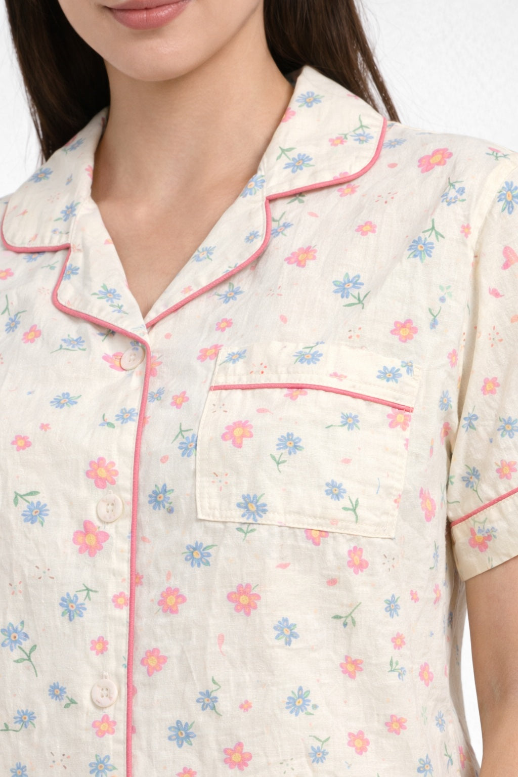 Camey Women Night Suit || Cotton Short Set || Loungewear Shirt & Shorts || Sleepwear Nightwear || Women Co-Ord Set || Collar Shirt Set || Everyday Night Dress || Comfortable Women Nightwear