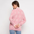 Women Woolen winter full sleeve high Neck heart print top|Sweater