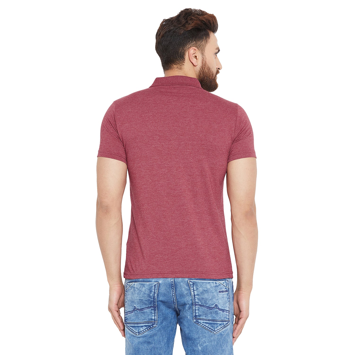 Camey Round Neck T-Shirts – Best Casual Wear for Men | Mens Half Sleeve Plain Polo Tshirt